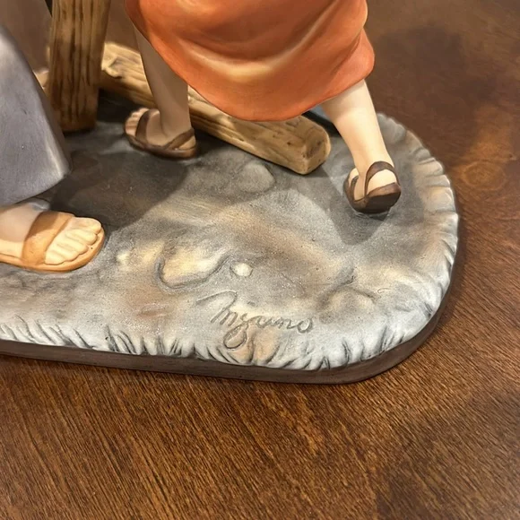Homco 1989 Masterpiece Porcelain Figurine “The Carpenter” Joseph and Child Jesus